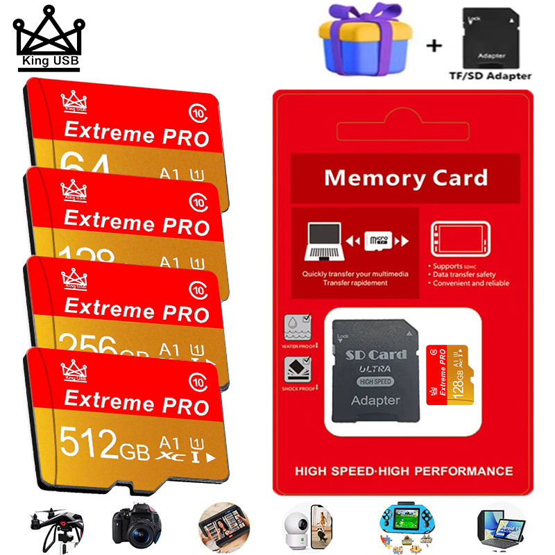 Microsd Card Tablet - Class 10 Micro TF 256GB 512GB