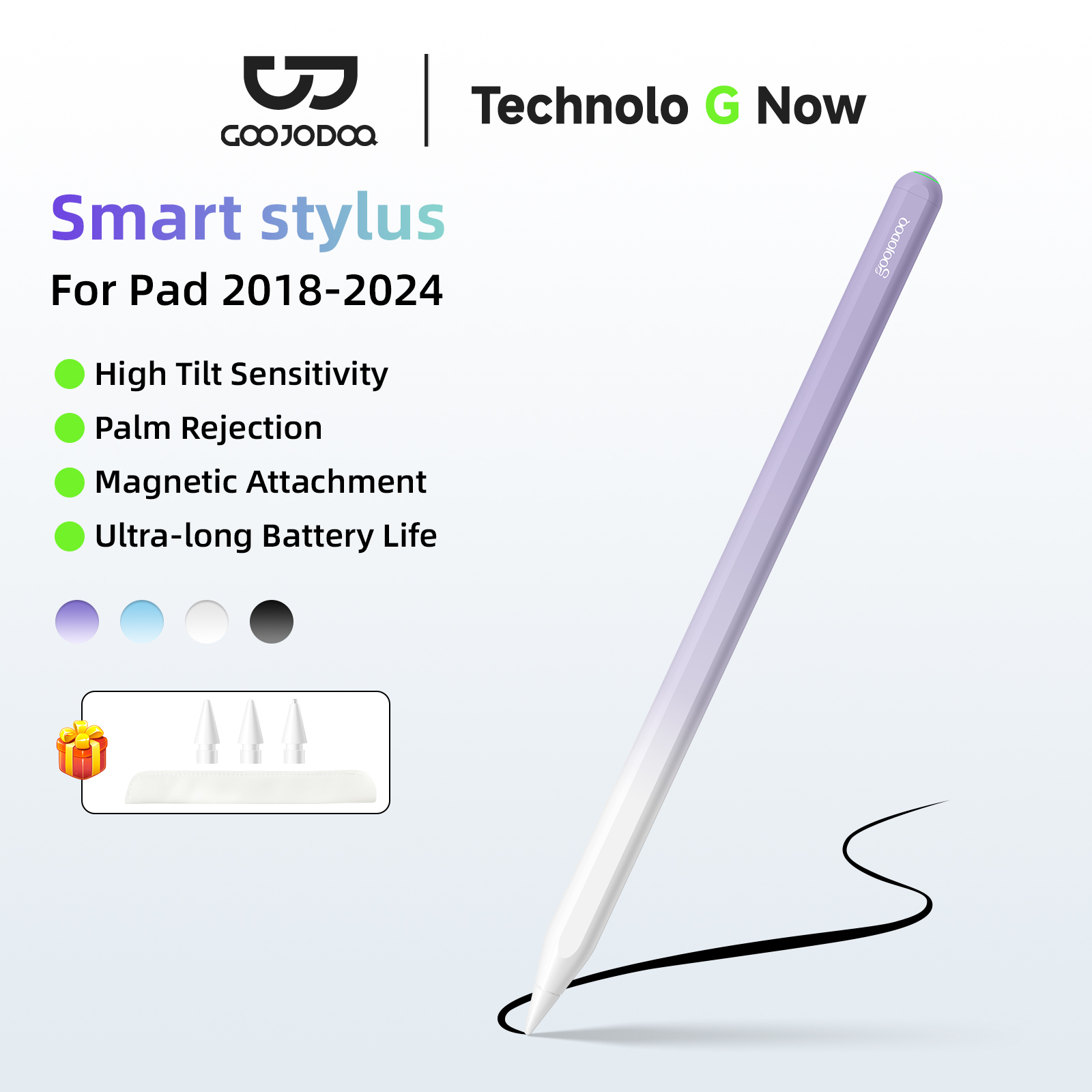 Tablet Accessories For Kids - GOOJODOQ GD13 Pencil Stylus Pen for