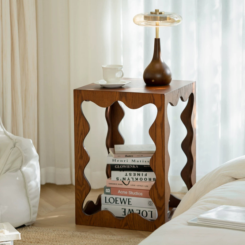 Low Wooden Unique Side Table A - Unique Table Accessories review and price