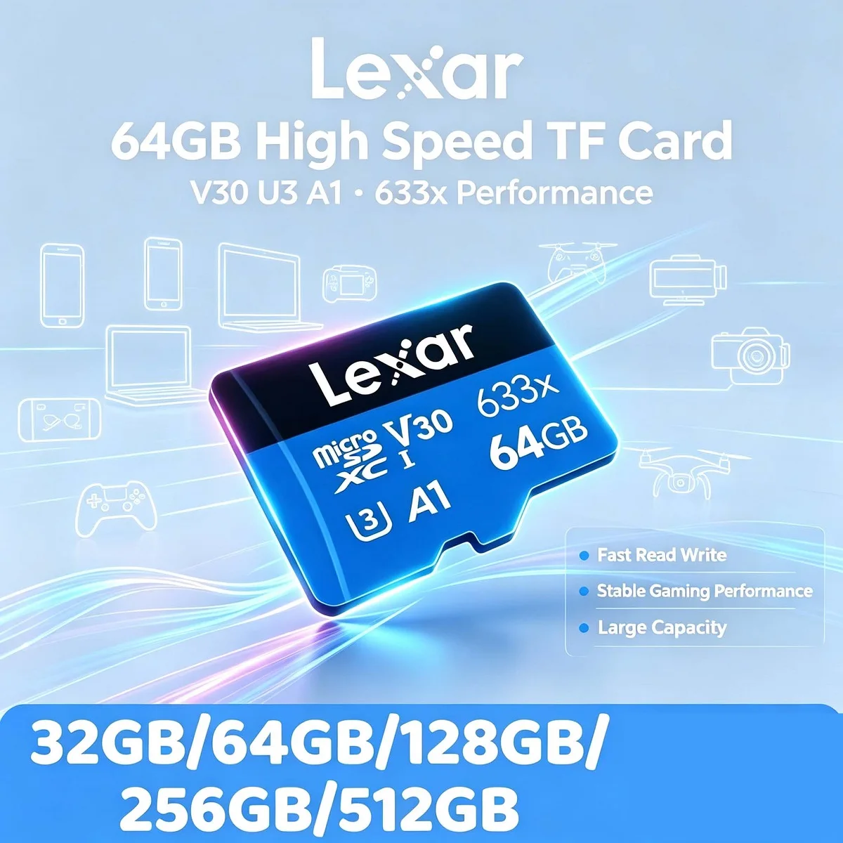 Original Lexar 633x Micro SD C - Microsd Card Tablet review and price
