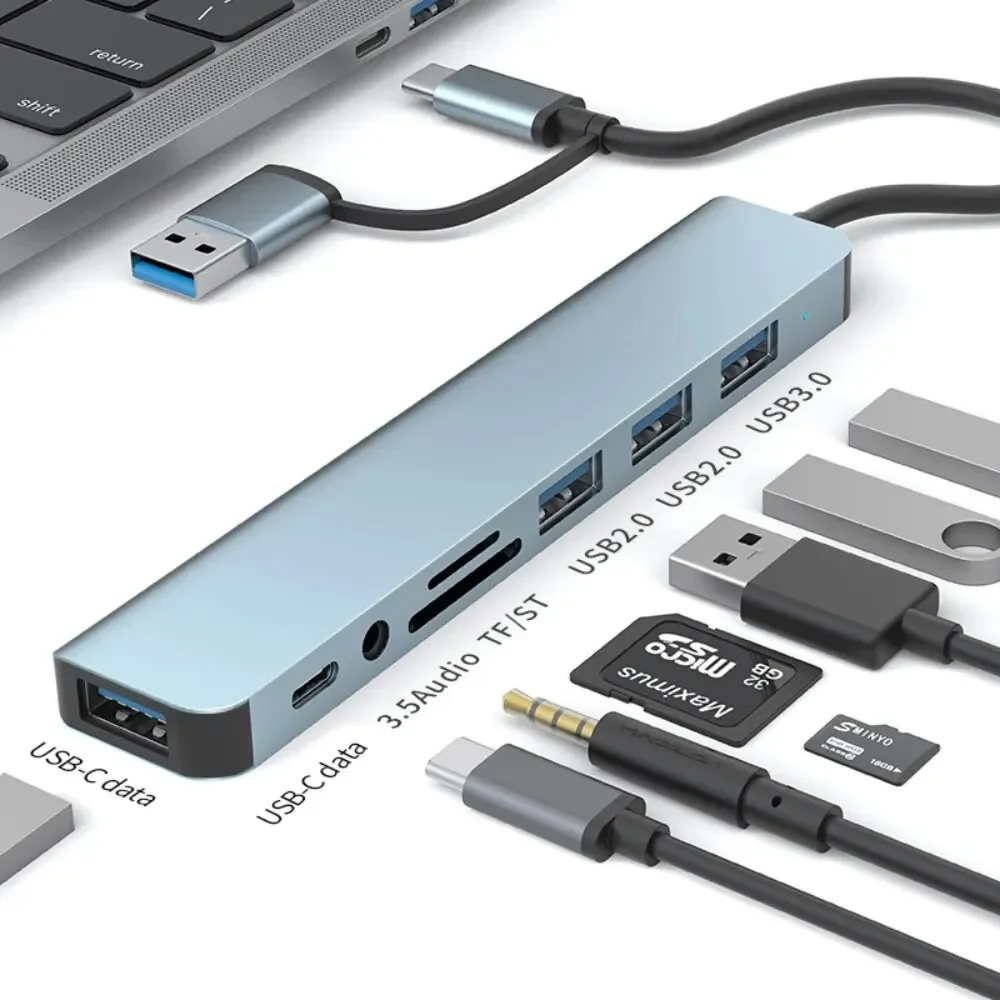 8 In 2 USB-C Hub With 3.0 SD/T - Microsd Card Tablet review and price