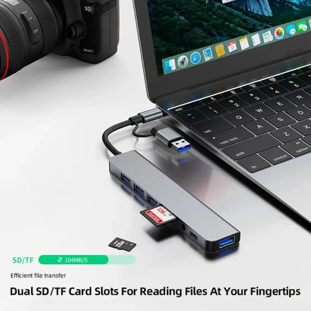8 In 2 USB-C Hub With 3.0 SD/T - Microsd Card Tablet review and price