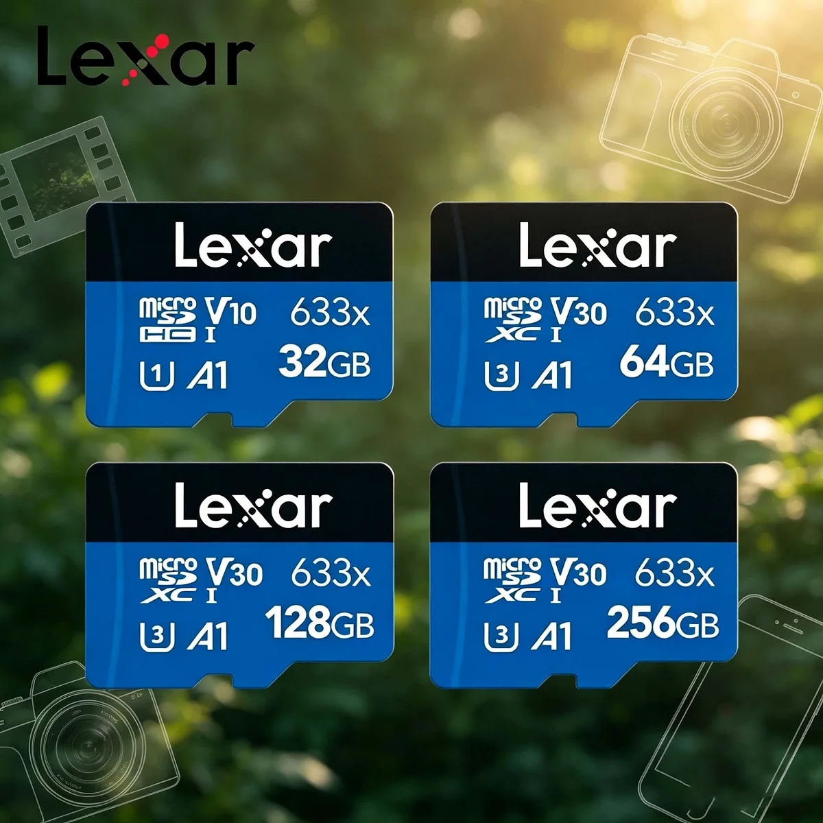 Original Lexar TF Card 633x Mi - Microsd Card Tablet review and price